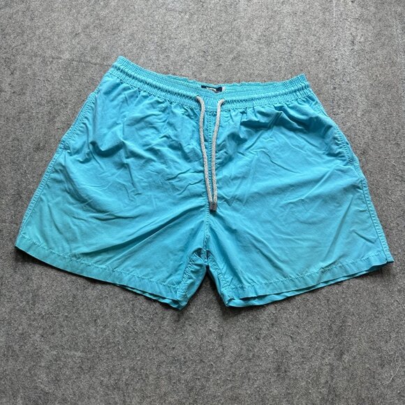 Vilebrequin Swim Trunks Men 2XL Blue Brief Liner 17" Nylon
